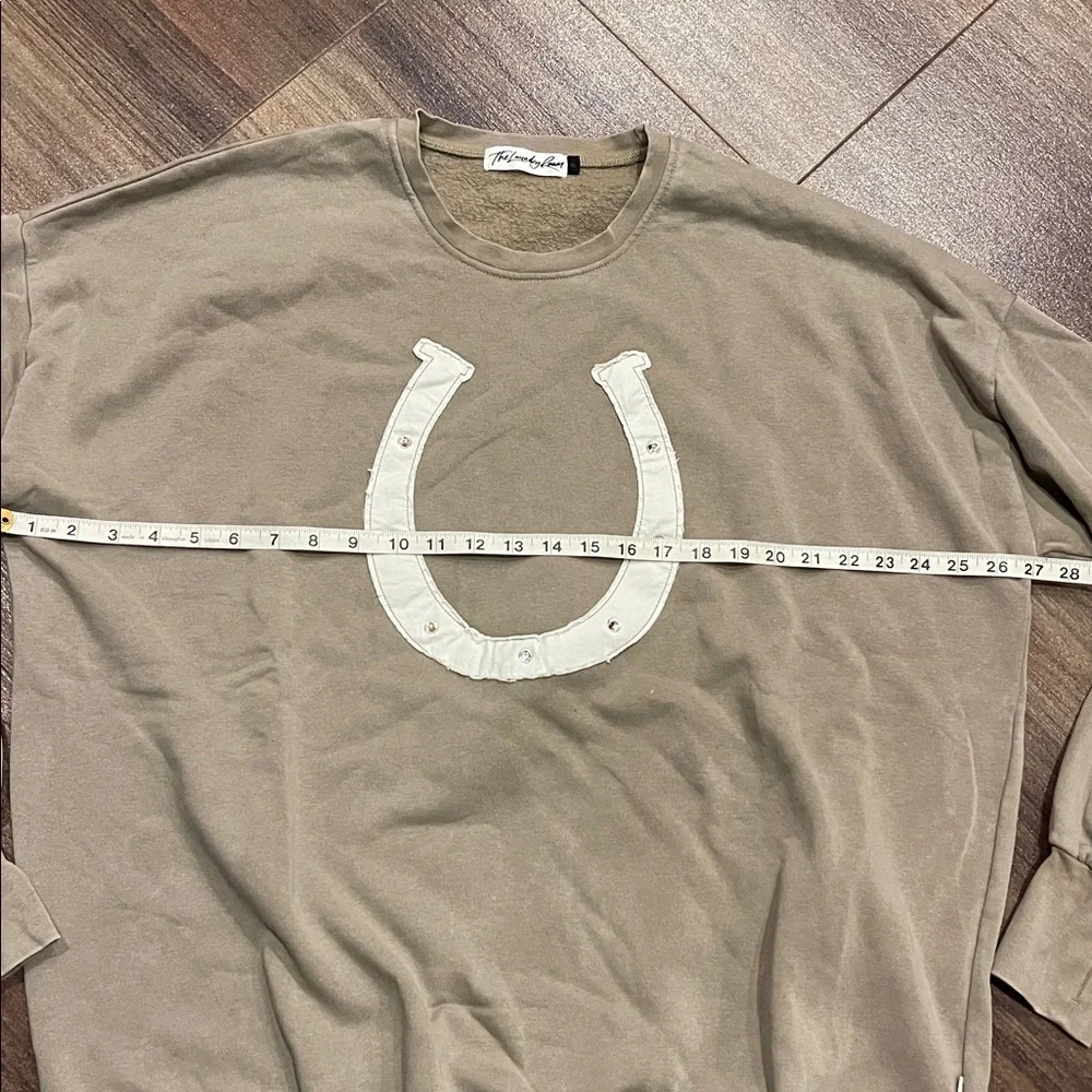 NWOT The Laundry Room Beige Sweatshirt - Picture 4 of 8
